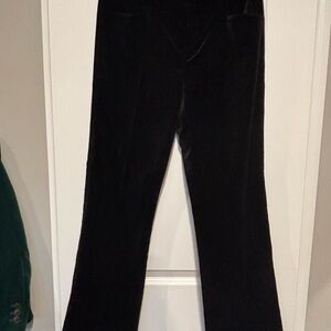 Banana Republic Black Velvet Trousers